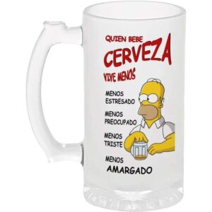 JARRA CERVEZA ESMERILADA